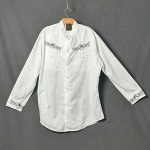 Espuela De Oro Mexican Charro Western Shirt Mens 3XL Embroidered Horse Vaquero